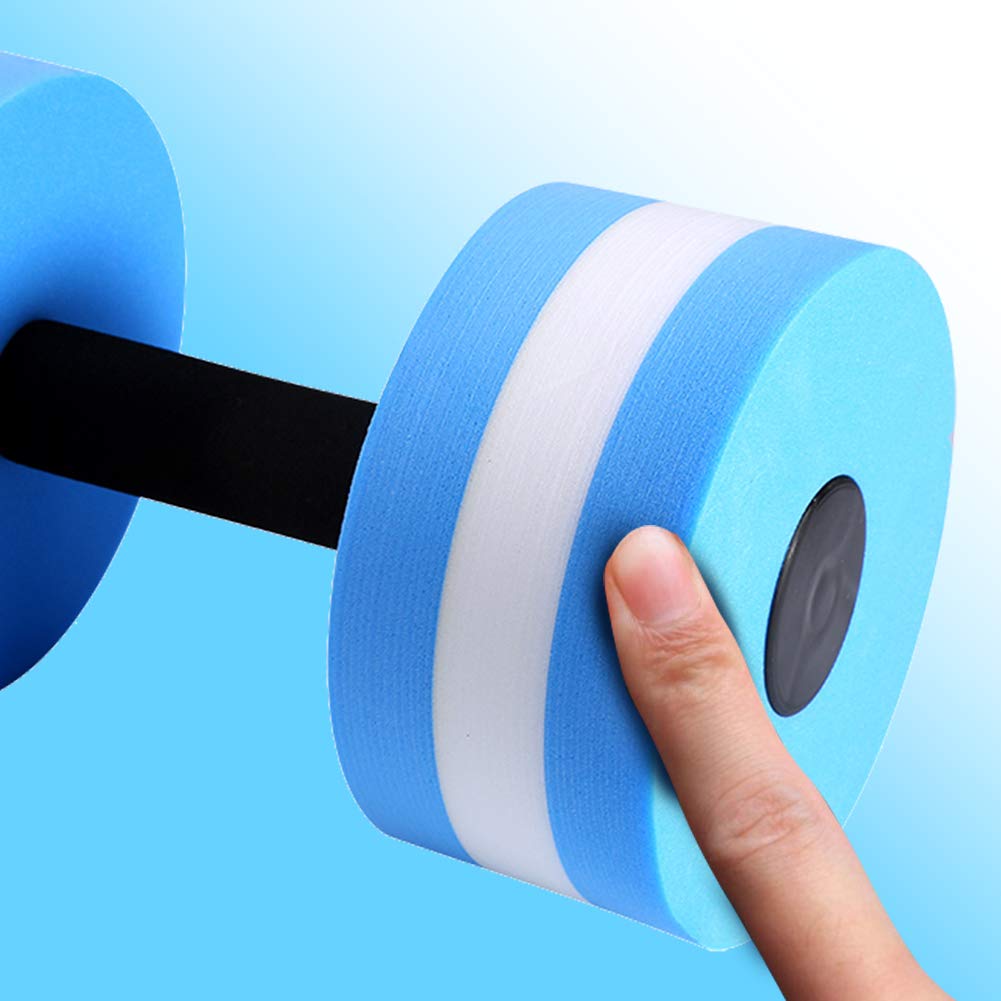 Dioche Manubri galleggianti per Piscina, 1 Paio Acqua Aerobica Manubri Acquatico in Eva, Barbell Acqua Fitness Swimming Exercise Tool