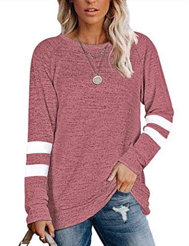 MOLERANI Tunika Sweatshirts für Damen Casual Rundhals Pullover Pullover...