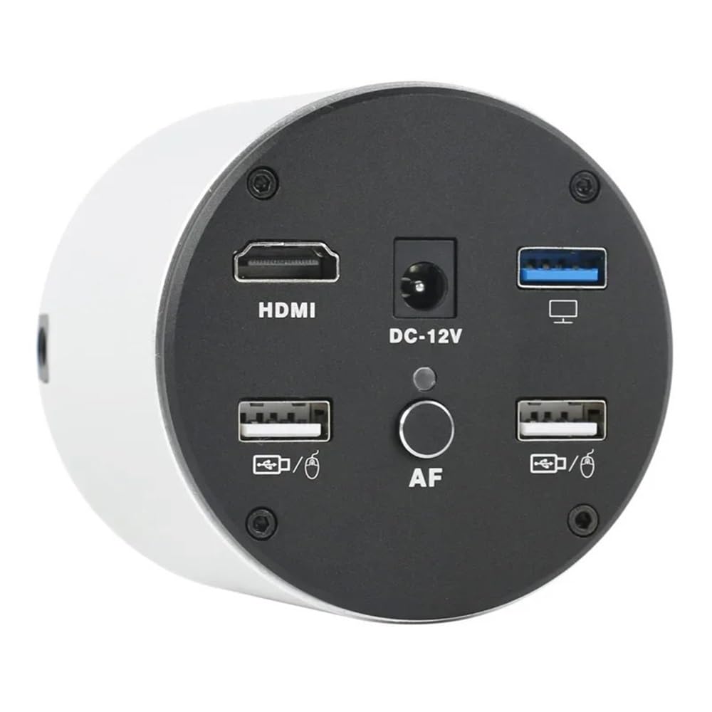 Mikroskop-Zubehör-Set, 4K 1080P Autofokus, HDMI, USB, UHD, digitale Videomikroskopkamera, IMX334, 1/1,8 Zoll CMOS-Sensor, Messhilfen mit 200-facher Objektivvergrößerung, Lichtmikroskop-Objektträger