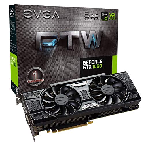EVGA GeForce GTX 1060 6GB FTW GAMING ACX 3.0, 6GB GDDR5, LED, DX12 OSD Support (PXOC) Graphics Card 06G-P4-6268-KR (Renewed)