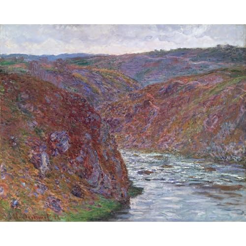Toile Monet Vallee de la Creuse 101,6x127 cm - Idee cadeau prestige decoration maison bureau