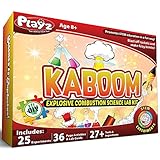 Playz Kaboom! 50+ Explosive Science Experiments Kit for Kids Age 8-12 with 25 Playz Lab Token Experiments...