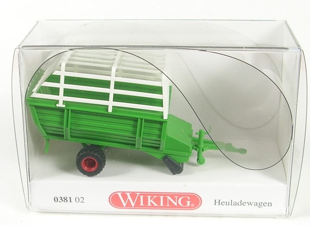 Wiking 038102 Hay Loader May Green/White, Multicoloured