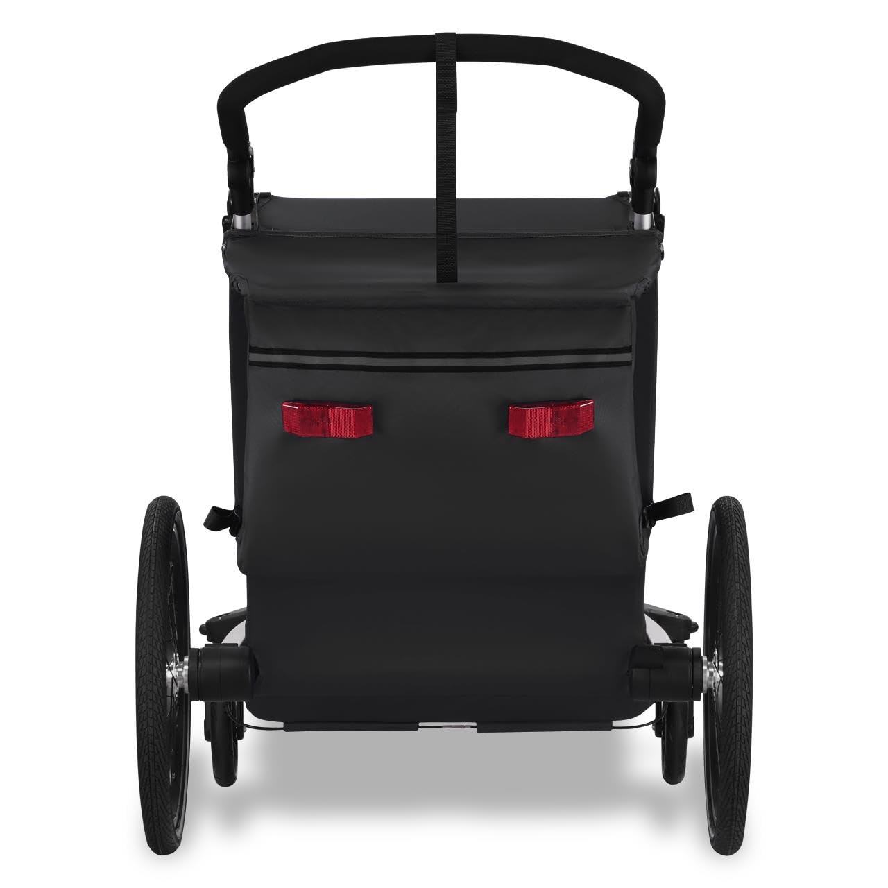 Fuxtec FX-FA1 Carrello rimorchio per Bici Sportfux 2 Posti, Pieghevole con Protezione Pioggia e Sole