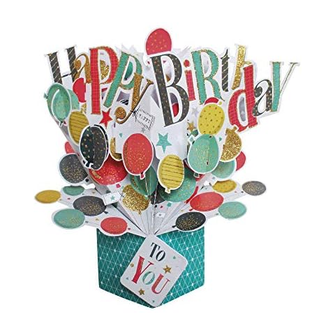Happy Birthday 3D Pop Up Greeting Card Cover