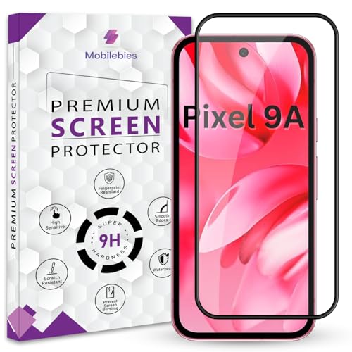 Image of Premium Tempered Glass Screen Protector Guard For Google Pixel 9A 5G (6.3 Inch, Pack of 1) |HD Clear Edge to Edge Coverage With Easy to installation kit