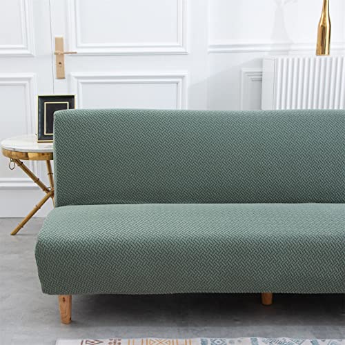 Topchances Futon Sofa Bed Cover Armless, Folding Stretch Futon Sofa Covers with No Arms - Image 4