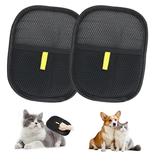 DGMI Rimuovi Peli per Cani e Gatti, Guanto Peli Gatto, Spazzola Magica Elimina Peli, Antistatici, Lavabili e Riutilizzabili, per Rimuovere Peli da Vestiti, Divani, Auto, Tappeti, Letti