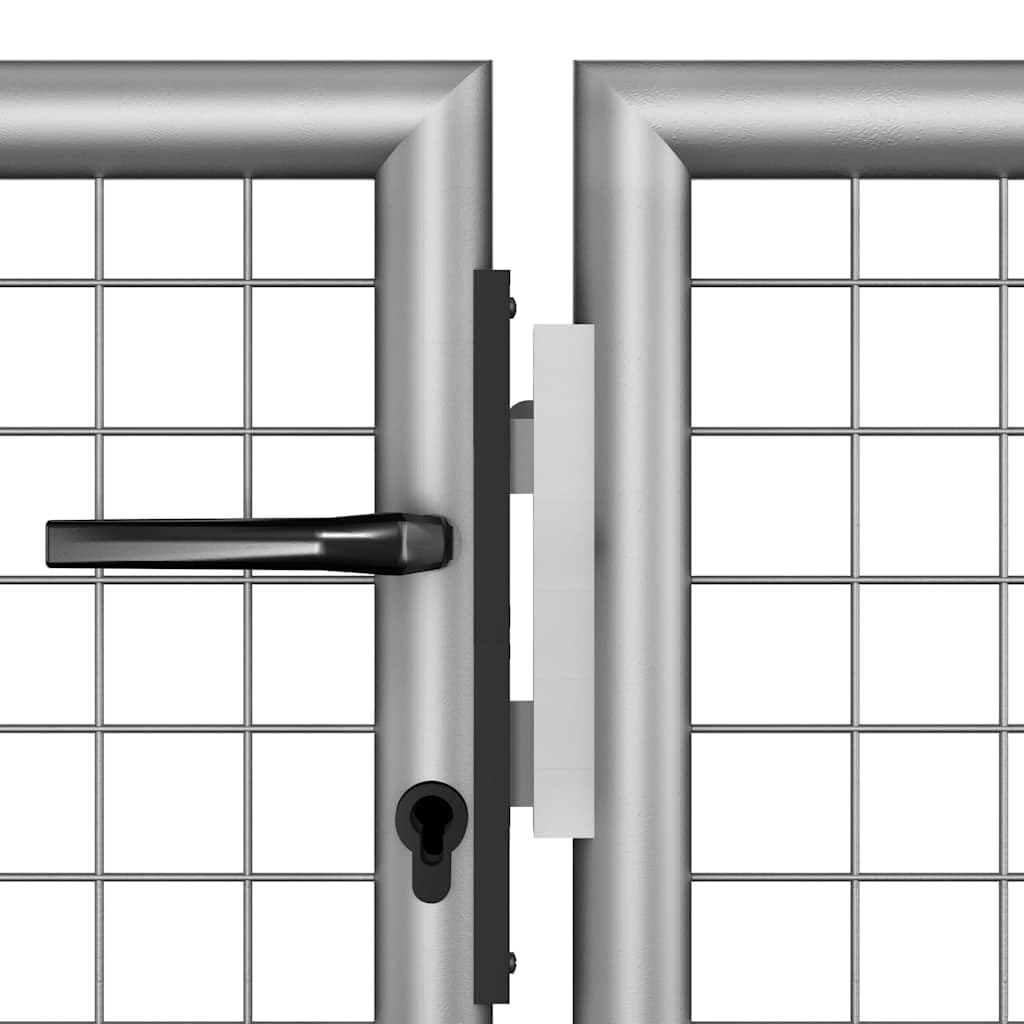 Brama ogrodowa ze stali ocynkowanej 289 x 75 cm, skrzydło drzwi z zamkiem i 3 kluczami, brama ogrodzeniowa do ogrodu, na podwórze, bramę wjazdową, furtkę, działkę, podjazd, bezpieczeństwo