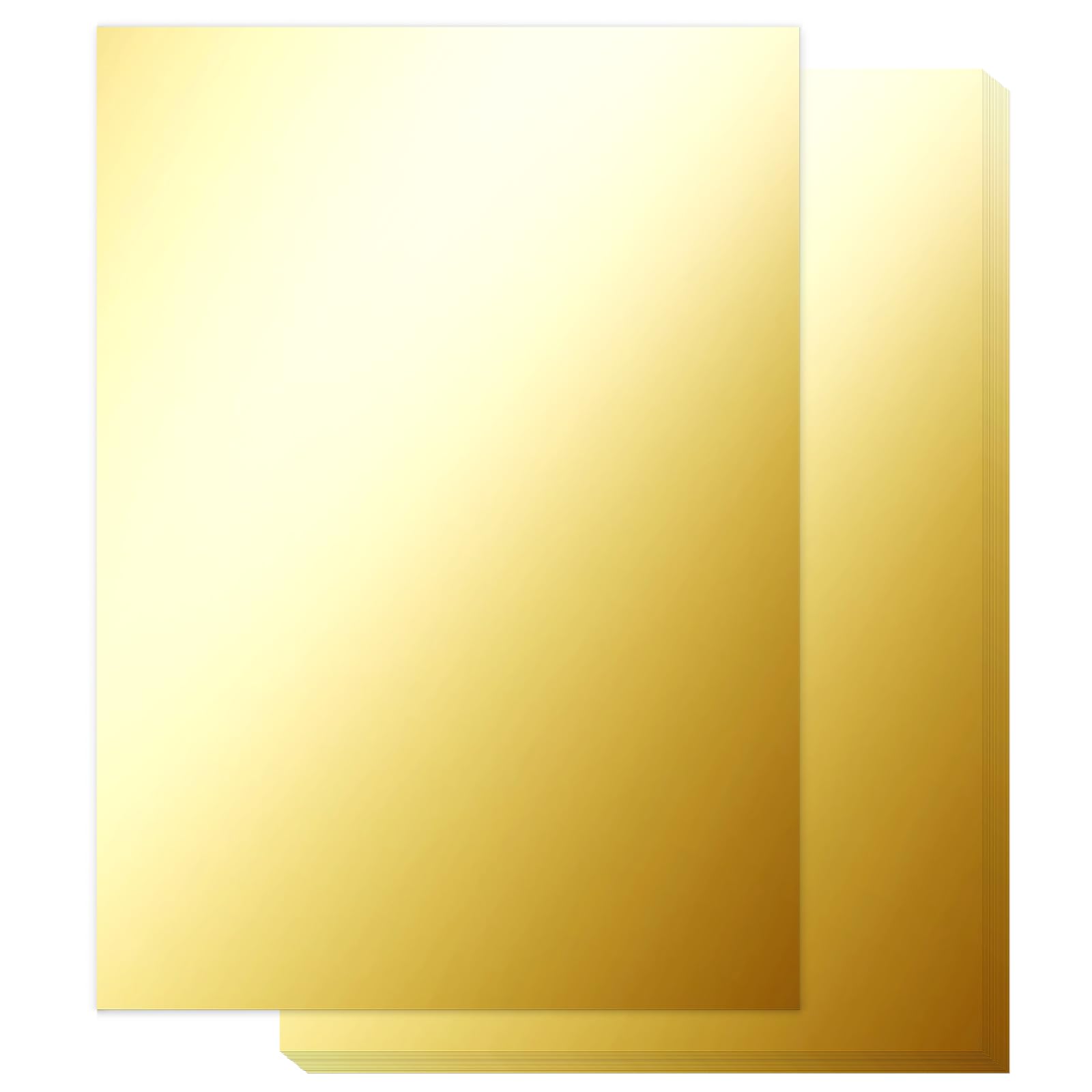 BOOKNOW 27 Sheets Metallic Gold Cardstock Paper, A4 Gold Glitter Paper for Card Making, Back to School Supplies, 250GSMThe Forest Stewardship Council