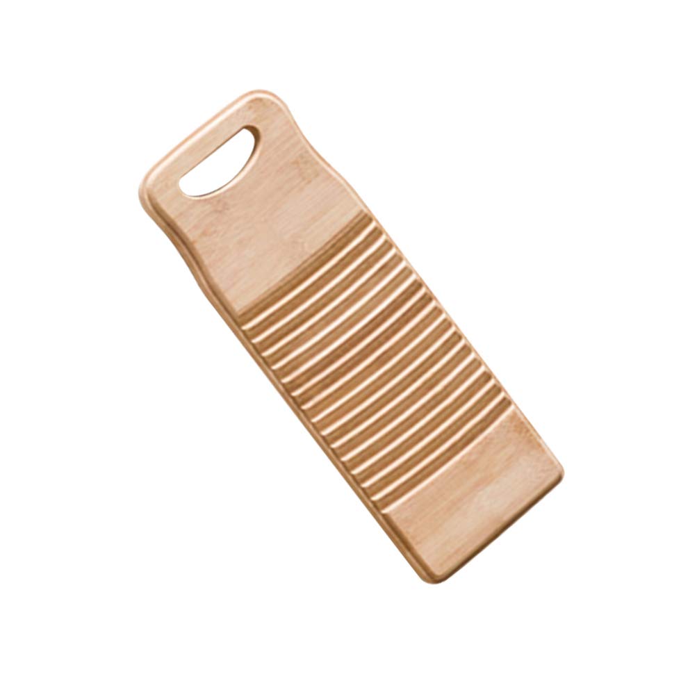 Gaoqiao Planche à Laver En Bambou Naturel - Planche Buanderie Antidérapante Pour Lavage Main Vêtements - Écologique & Durable Maison École