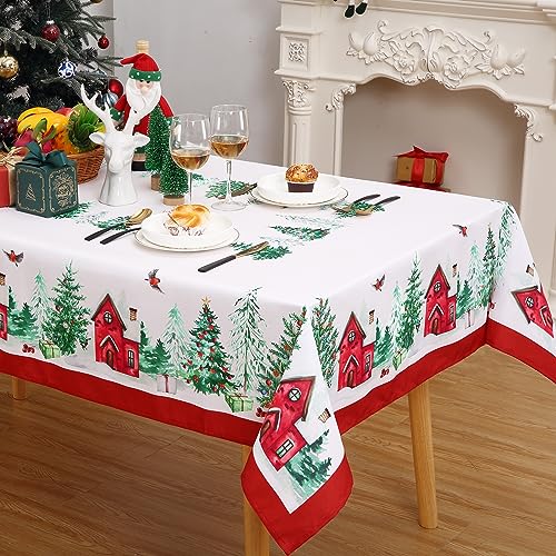 Christmas-Tablecloth-60-x-120-Christmas-Decorations-Table-Cloths-Rectangle-Xmas-Tree-Farmhouse-Christmas-Table-Cover-Rustic-Party-Outdoor-Table-Cloth Christmas Tablecloth 60 x 120 Christmas Decorations Table Cloths Rectangle Xmas Tree Farmhouse Christmas Table Cover Rustic Party Outdoor Table Cloth
