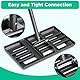 Rasenrechen Rasen Nivellierrechen Metall 182cm Golf Gartengras Surface Rasenwerkzeug Rakel für Rasen Rasenschieber Edelstahl Garten Hinterhof Rasen Flächenebner ( 25x43cm)