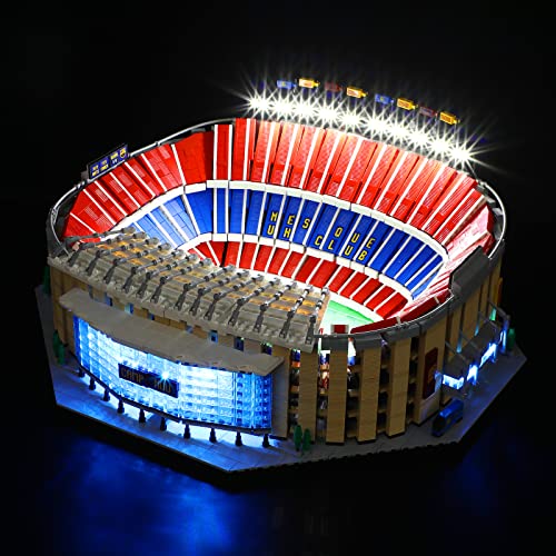 YEABRICKS Kit de Luces LED para-10284 Creator Expert Camp Nou – FC Barcelona Modelo de Bloques de Construcción (excluyendo el kit de construcción)