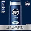 Nivea Men Cool Body Wash with Icy Menthol, 3 Pack of 16.9 Fl Oz Bottles