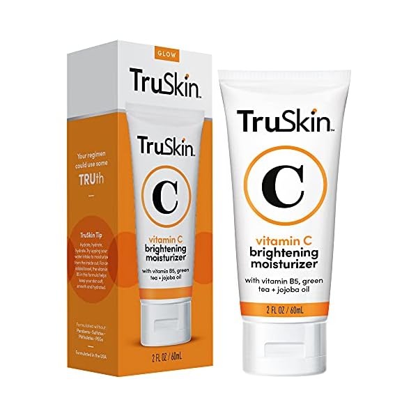 TruSkin Vitamin C Face Moisturizer for Women â Brightening, Anti Aging, Hydrating, Skin Wrinkle Cream â Vitamin B5, Vitamin E, Jojoba Oil, Aloe Vera & Green Tea, 2 fl Oz