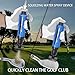 cdar Golf Club Brush Spray Golf Club Wet Cleaning Tool with Retainer Clip Squeeze Golf Cleaner for Golf Enthusiasts Blue
