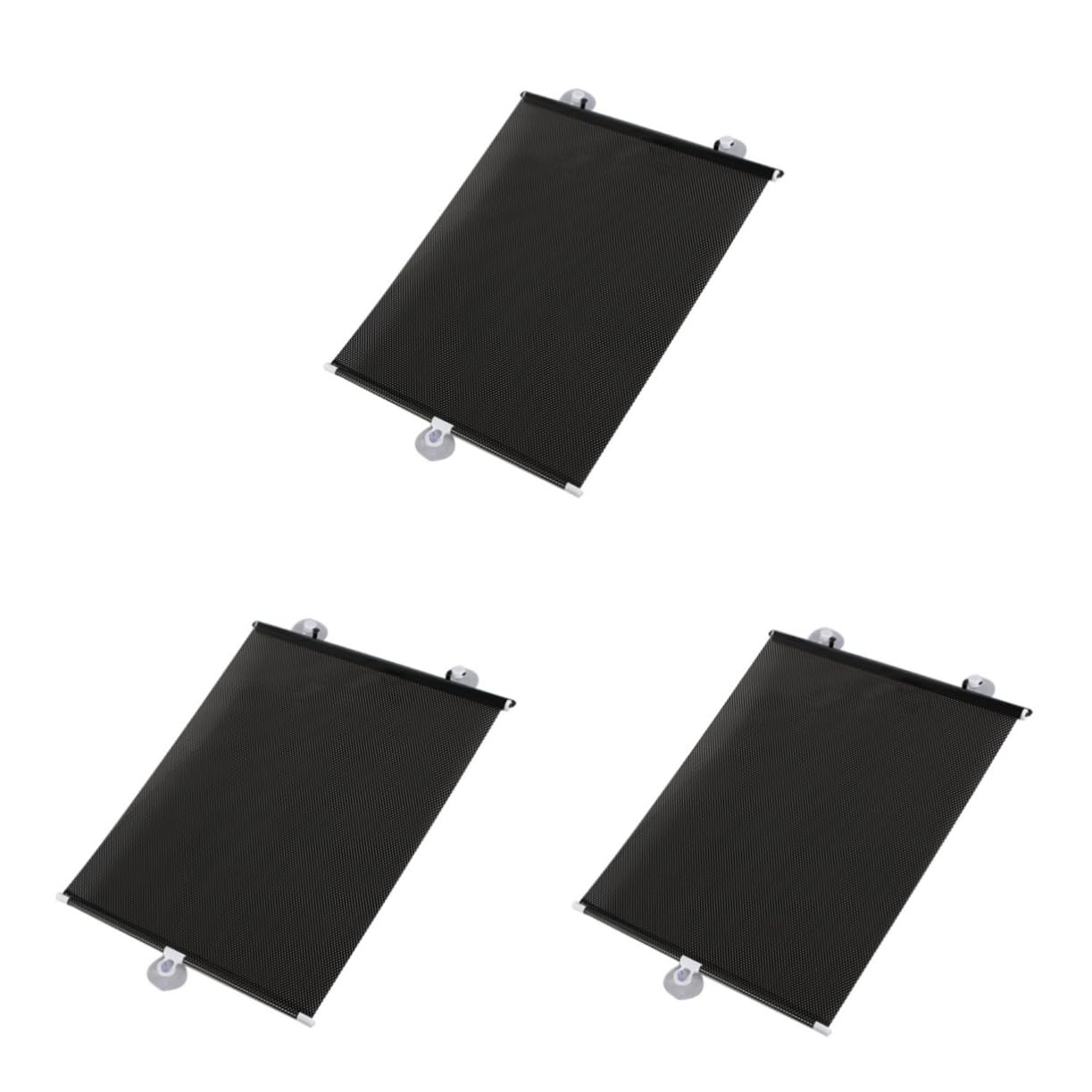 ULTECHNOVO 3 Piezas Protector De Sombra Inferior Persianas Temporales Portátiles Cortinas Automáticas Cortina Parasol Retráctil Parasol para Coche Persianas para Coche Parasol del Parabrisas