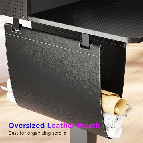 Image of WALKINGDESK 75 Inches Height Adjustable L Shaped Standing Desk with 5 Drawers and Monitor Shelf, Electric Sit to Stand Home Office Computer Table, Ergonomic Corner Gaming Desk, Black