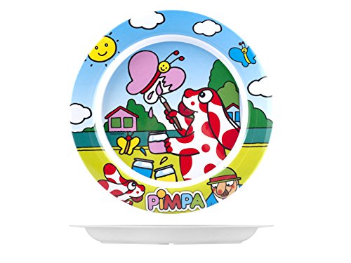 Home Pimpa Piatto Piano in Melammina, Multicolore