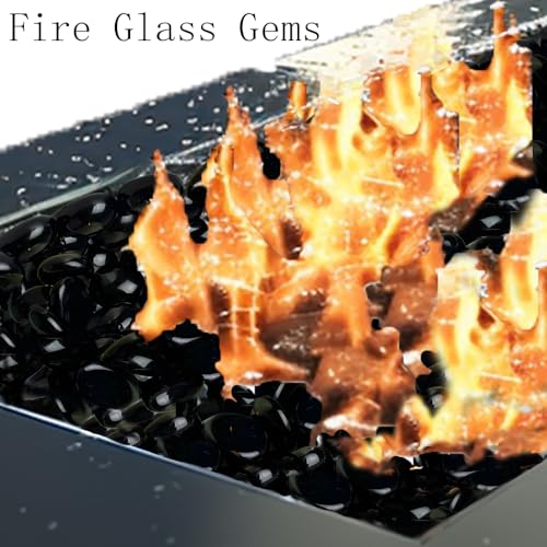 Image of HappyFiller 1 LB Black Flat Marbles Glass Gems Stones | Vase Fillers,Arts Crafts,Home Accents, Wedding Centerpieces Party Decor,Candle Holder Decoration,Aquarium Fish Tank Pebbles