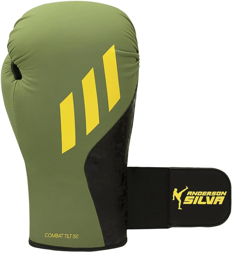 Adidas x Anderson Silva Tilt150 Boxing Gloves - Premium PU Shell, Enhanced Wrist Support, Optimal Punch Alignment for Men, Women, Kids, Boxing, Kickboxing, MMA, Punching Gloves, MMA Gloves