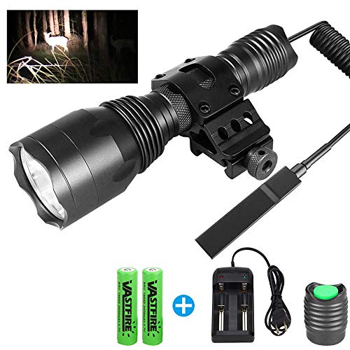 VASTFIRE Tactical Flashlight for AR 15 with Offset Mount, 1000 Lumen 150 Yard