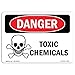 OSHA Danger Sign - Toxic Chemicals | Aluminum Sign | Protect Your Business, Construction Site, Warehouse & Shop Area | ?Made in The USA