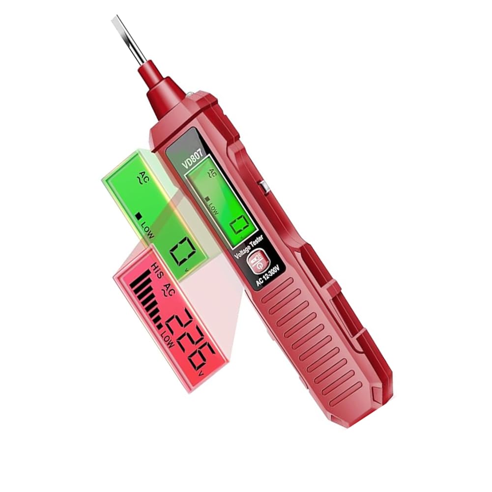 Serplex® Voltage Tester Pen Non-Contact Voltage Tester with LCD Display, AC 12-300V Pen Type Digital Test Pen, Wire Breakpoint Finder, LED Flashlight, Dual Alarm, (Batteries NOT Included) (B0D5Y4CNDY) Amazon Price History, Amazon Price Tracker
