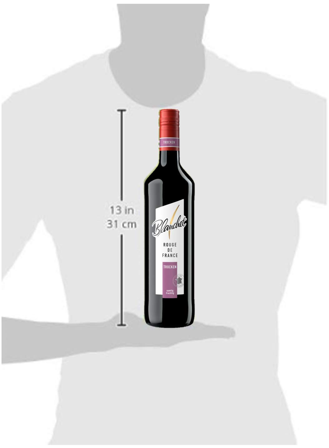 Blanchet Rouge de France Rotwein Trocken (6 x 0,75l)