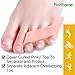 Povihome 10 Pack Pinky Toe Separator and Protectors, Triple Gel Toe Separators for Overlapping Toe, Curled Pinky Toes Separate and Protect
