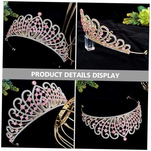 Couronne mariage baroque VICASKY : bijou de tête haute finition - 6