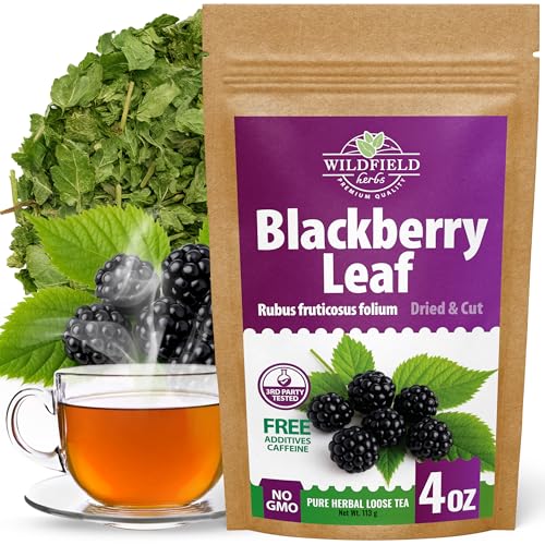 Image of 4 oz. Blackberry Leaf Herbal Tea (Rubus fruticosus) - 113g Dried Blackberry Leaf Tea Hojas de Zarzamora