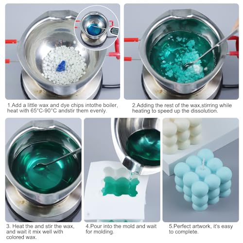 Miniatura 5 de Rouclo Colorante Para Velas - 20 Tipos De Tinte Para Velas Para Diy Y Aromas Para Velas. Compatible Con Cera De Soja Para Velas, Parafina Para Velas, Cera De Abeja, Gel Y Palma. 20 Colour