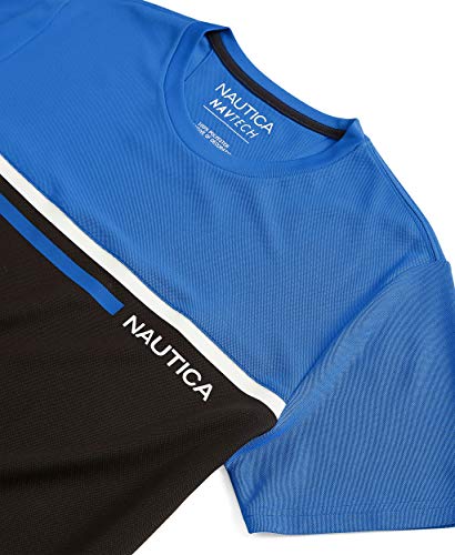 Nautica Mens Men's Navtech Colorblock Tee T Shirt, Spinner Blue, XX-Large US3