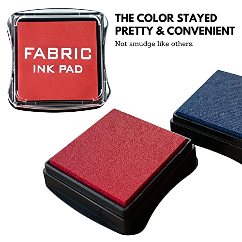 Stamp Pad, Fabric Ink Pad Stamps Set, 5 Colors Non-Toxic Pigment Ink Pad For Stamps, Rubber Stamps, Card Making Supplies, Wood, Fabric And Paper Surface. Stamps For Crafts (5 Pack) #TOP5