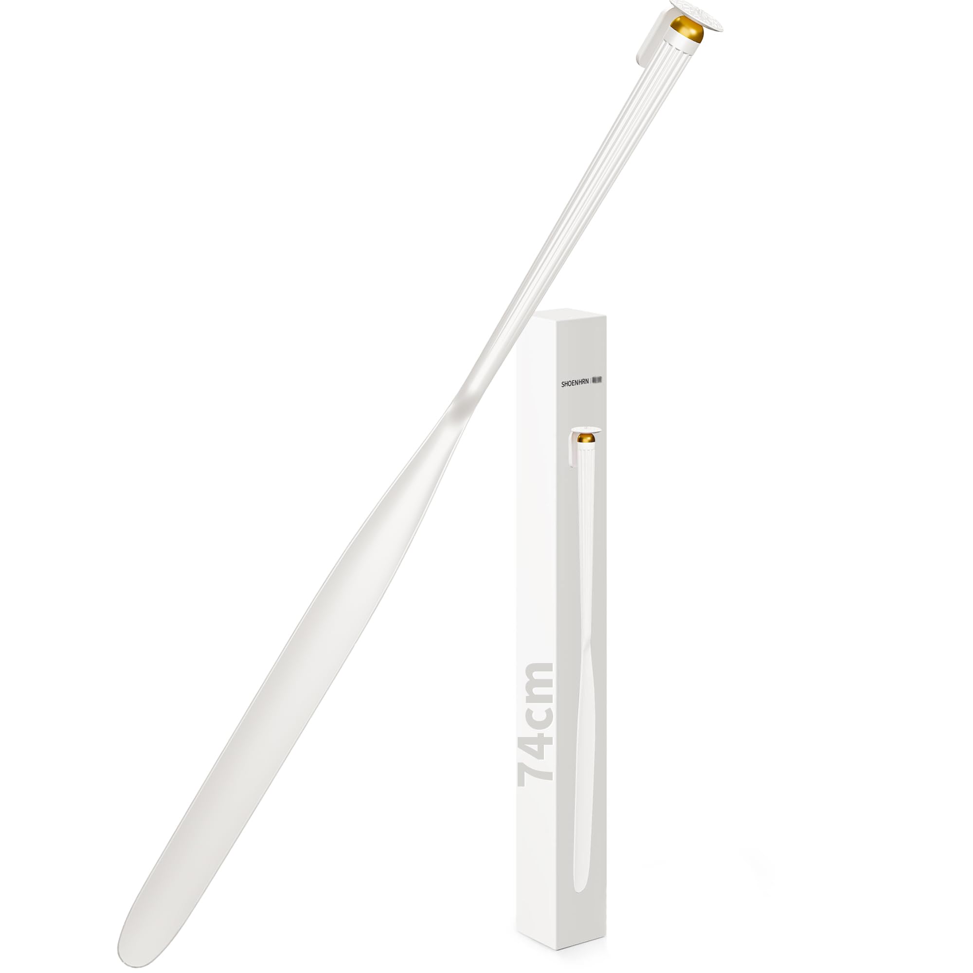 Schuhlöffel Lang 74cm Nylon, Magnetischer Schuhanzieher mit Abnehmbarer, Ergonomisch für Senioren, Schwangere, Ohne Bücken, Alternative zu Kunststoff, Langer Schuhlöffel Shoe Horn mit Geschenkbox