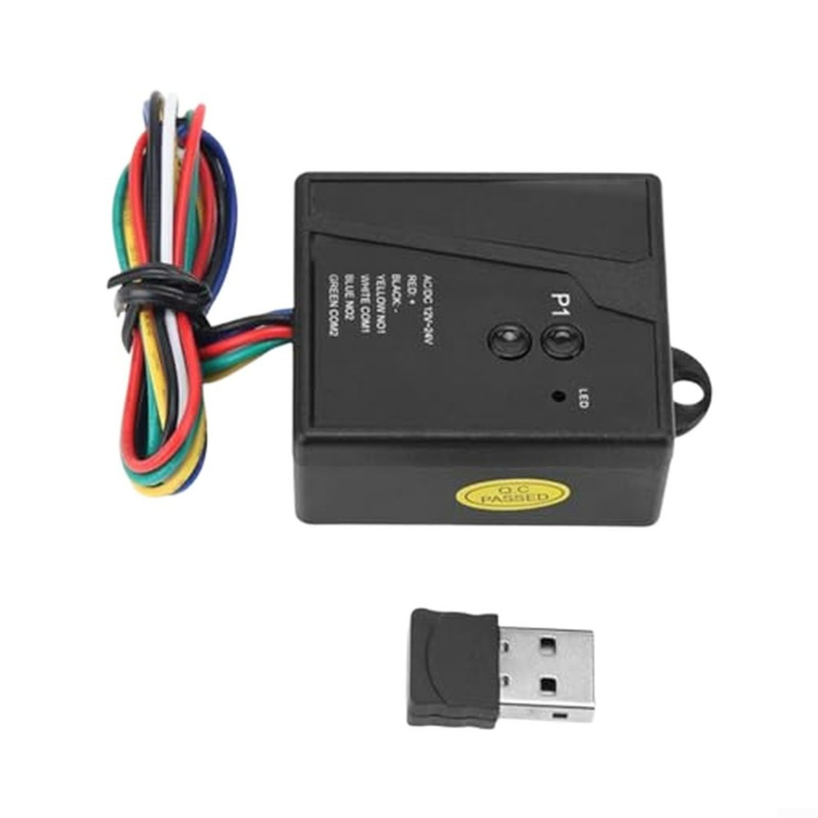 Abrepuertas de garaje con sensor USB, receptor 2,4 G, 12-24 V, apertura automática para puertas de entrada (B)