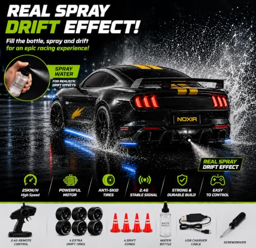 noxir RC Drift Car 1:22 Scale Mustang - Image 3