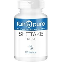 Shiitake 650mg LENTI Nula Edodes Vegan Natural No Release Agent 120 Capsules 2 month supply