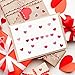 JarThenaAMCS 2400Pcs Valentine's Day Mini Love Heart Sticker Red Pink Purple Paper Decals 5 Colors of Hearts Self-Adhesive Stickers for Holiday Envelopes Scrapbook Gifts DIY, 0.4inch