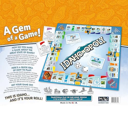 Juego de mesa Idaho-Opoly juego de estrategia familiar miniatura 5