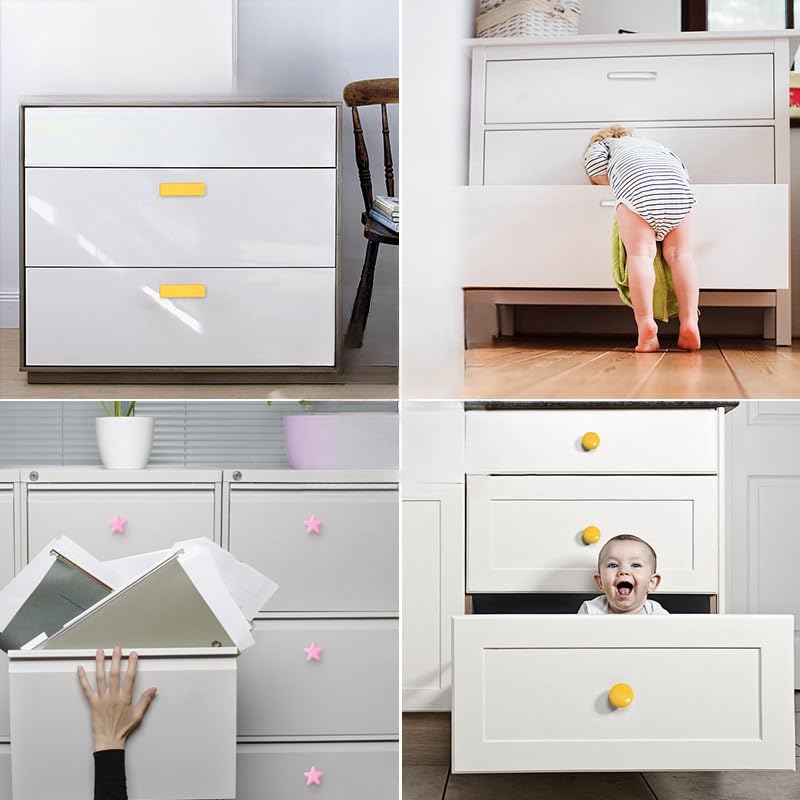 12 Pièces Boutons De Meuble En Rotin Bois, Poignée Meuble