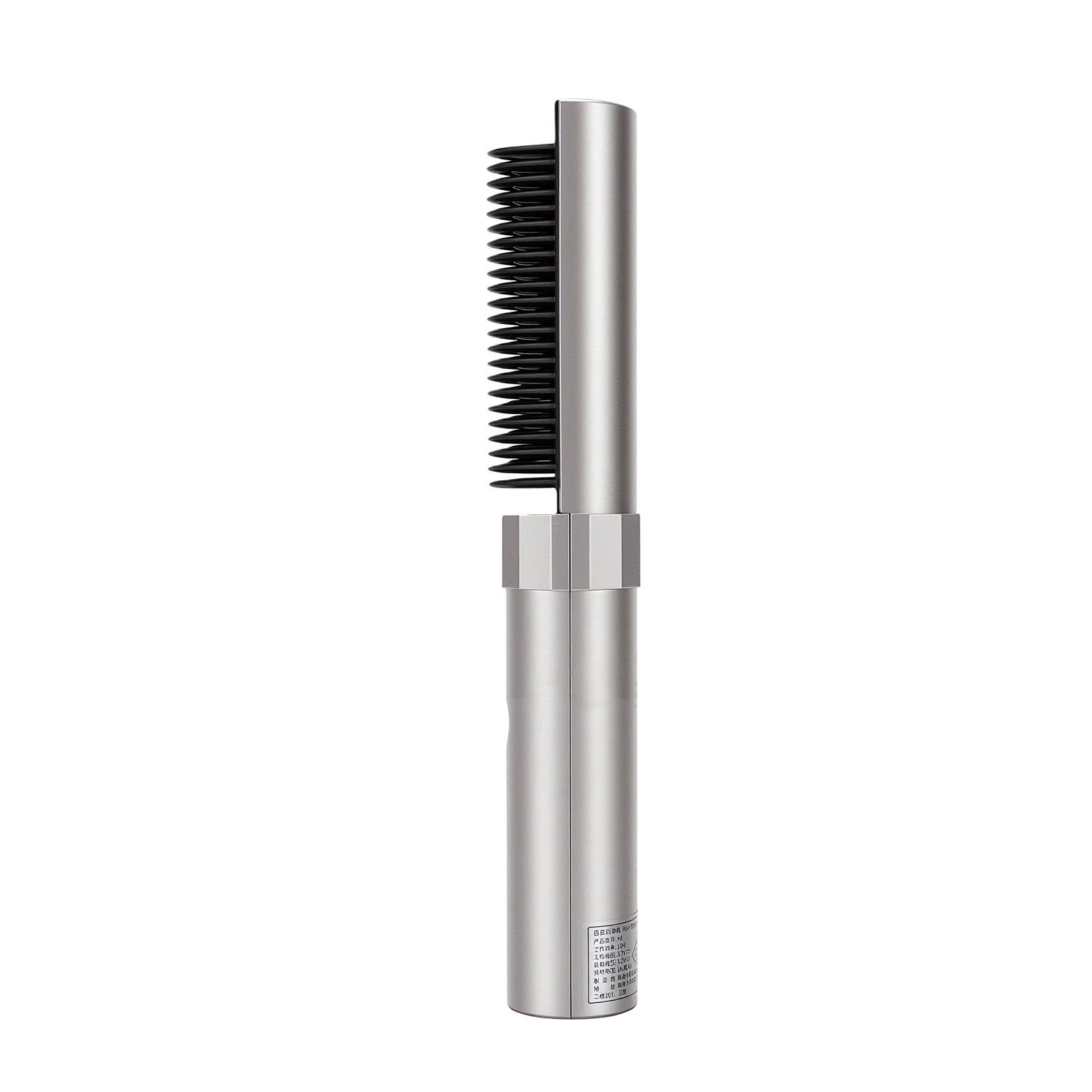 Fabater Haarglättungsbürste, 2 in 1 Kabellose Haarbürste Zum Glätten und Locken, 3 Temperatureinstellungen, Elektrische Anti-Verbrühung Glätter für Frauen, Zuhause, Reisen