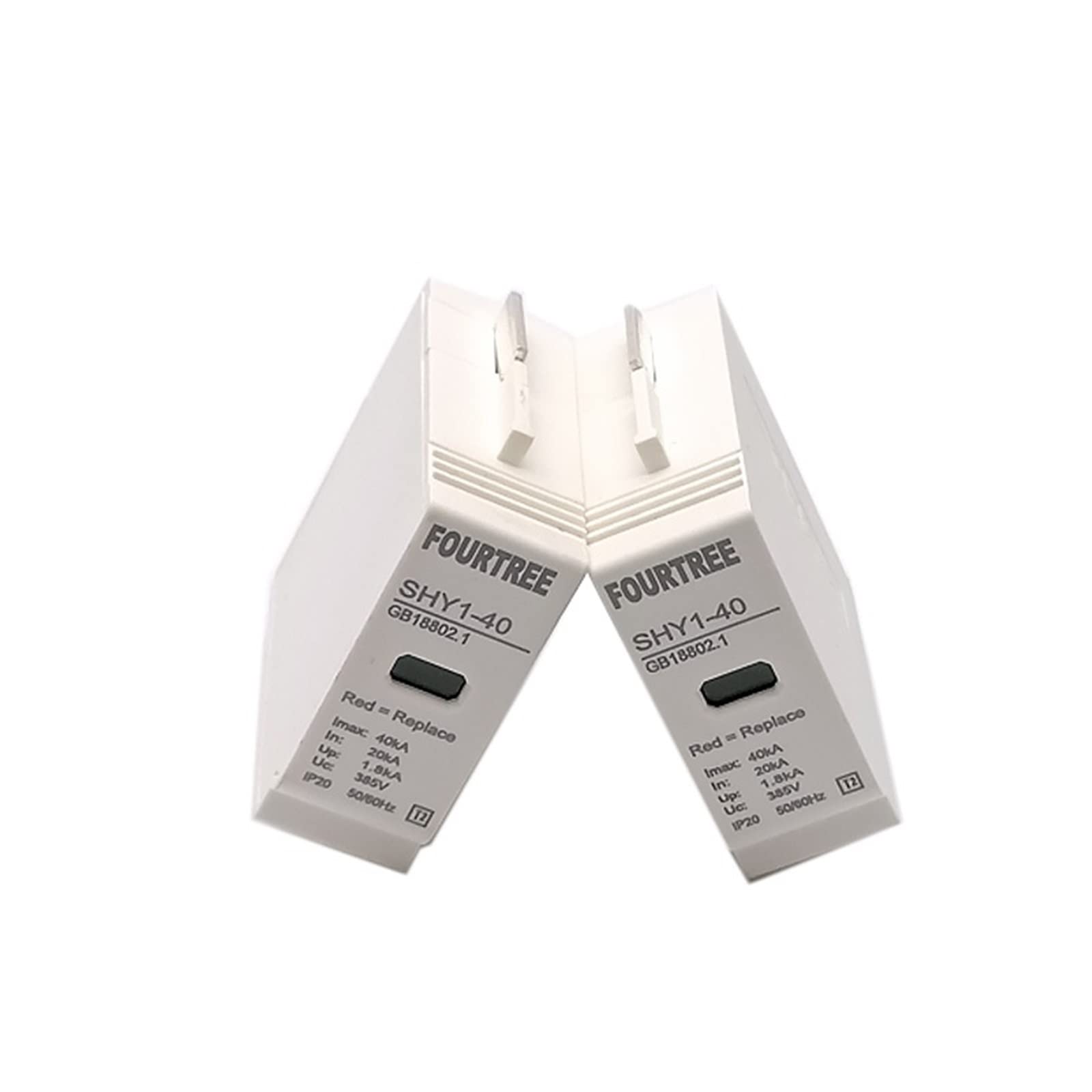 Pièces de rechange SPD remplace les inserts de remplacement modulaires AC 275V 385V 420V for parafoudre parafoudre basse tension (Color : 10-20ka, Size : 1Pcs Modular 145V)