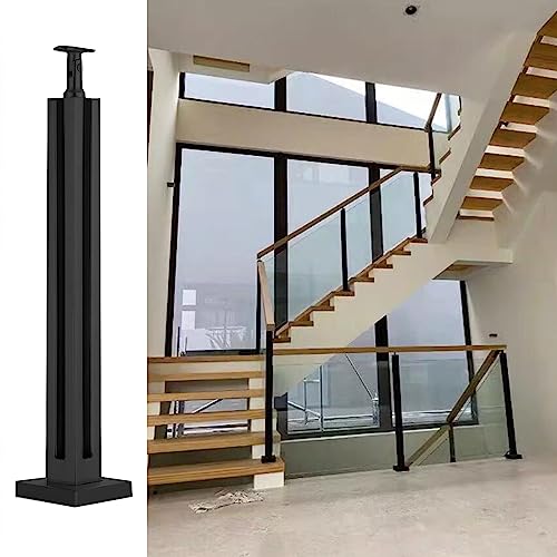 Garde-corps en verre noir et acier pour balcon et terrasse - 2
