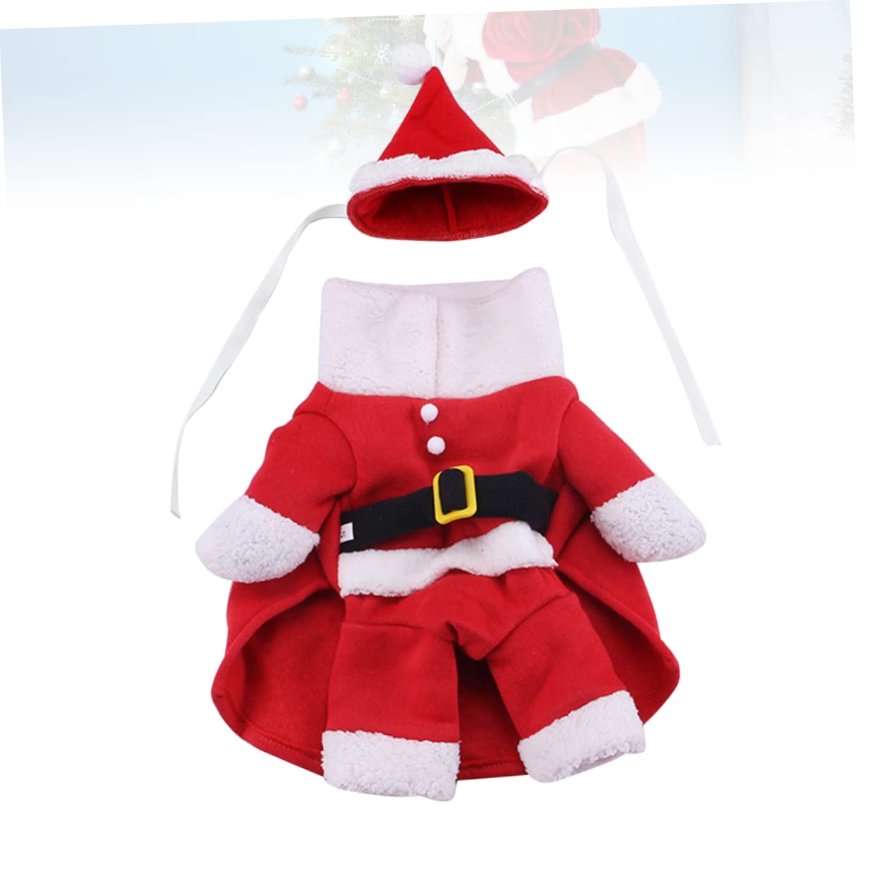 HMJGDHX 3 Pezzi Cappotto in Piedi di Natale Costume per Animali Domestici Divertenti Vestiti Cosplay per Cucciolo di Cane Xl Vestiti per Cani Costume da Festa per Animali Domestici Vestito Operato per
