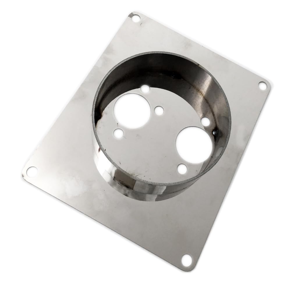LIZAPUSCompatible with Diesel Heater Turret Mounting Plate Eberspacher Webasto 33mm Depth Made in 304 Stainless Steel