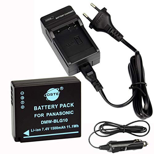 DSTE DMW BLG10 DMW BLG10E Batería y Cargador Compatible con Panasonic Lumix DMC GF3 DMC GF5 DMC GF6 DMC GX7 DMC LX100