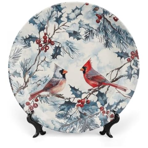 Fanjanmey Christmas Decorative Plate Cover